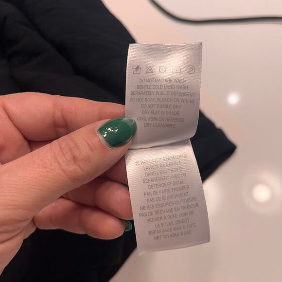 Kachel x Anthropologie Black Ruffled Cropped Wide Leg Jumpsuit Size 6 - Picture 10 of 13